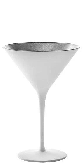 STOLZLE – OLYMPIC COCKTAIL CALICE APERITIVO - SET DA 6 - Bianco/Argento